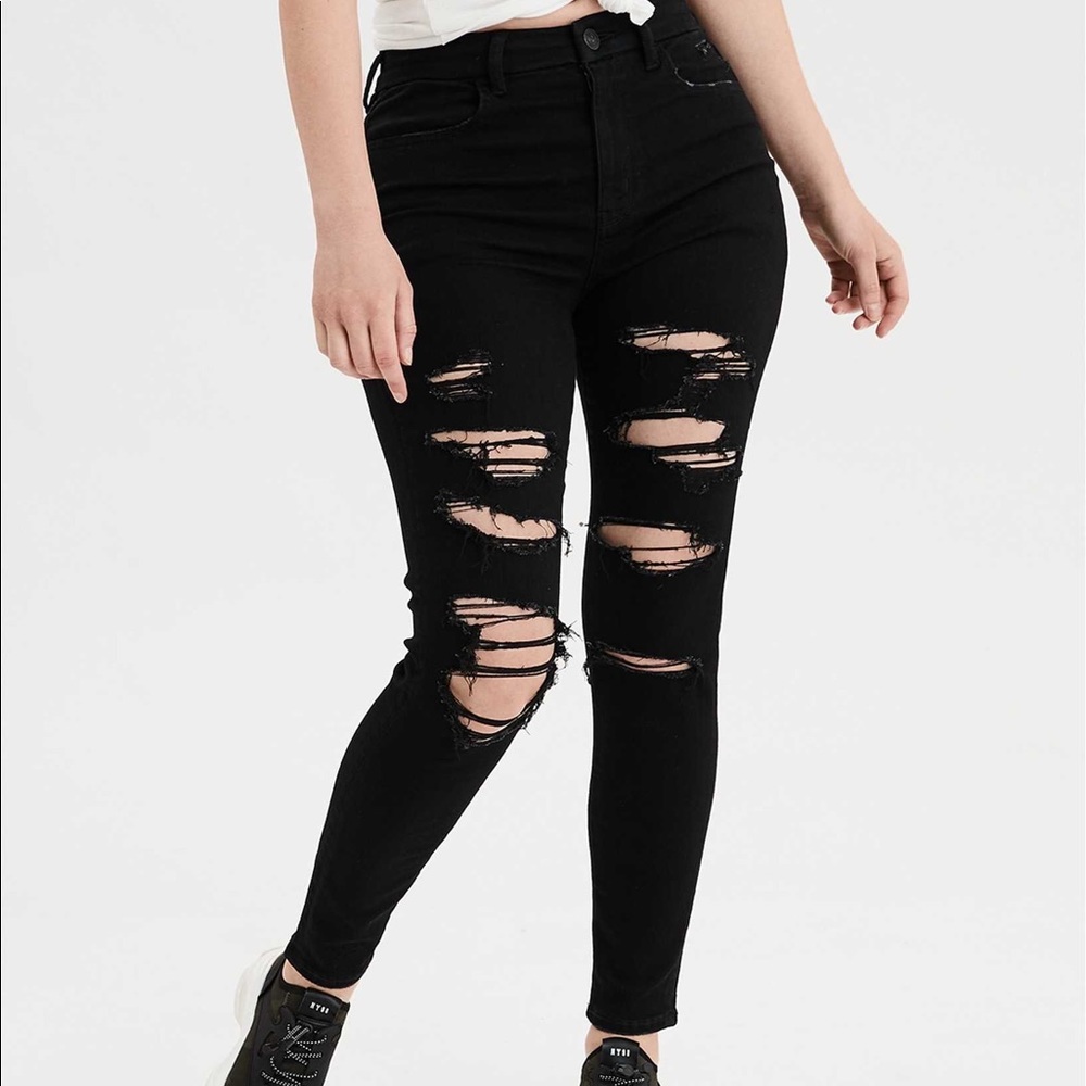 American Eagle Curvy hi rise jeans